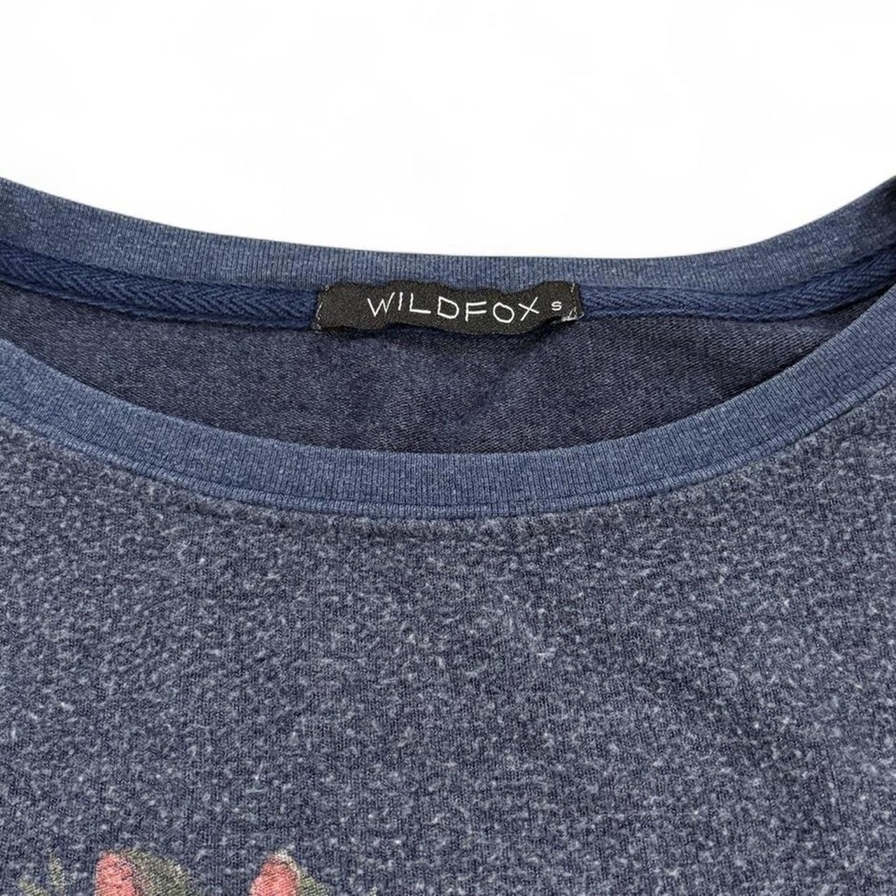 Wildfox Baggy Beach Jumper Sweatshirt Rose print - Picture 2 of 3